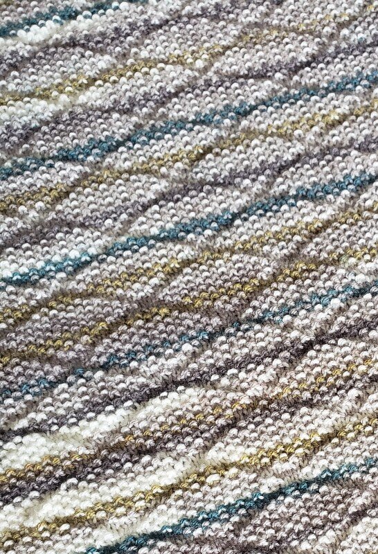 Strickanleitung Babydecke "Perlrauten"