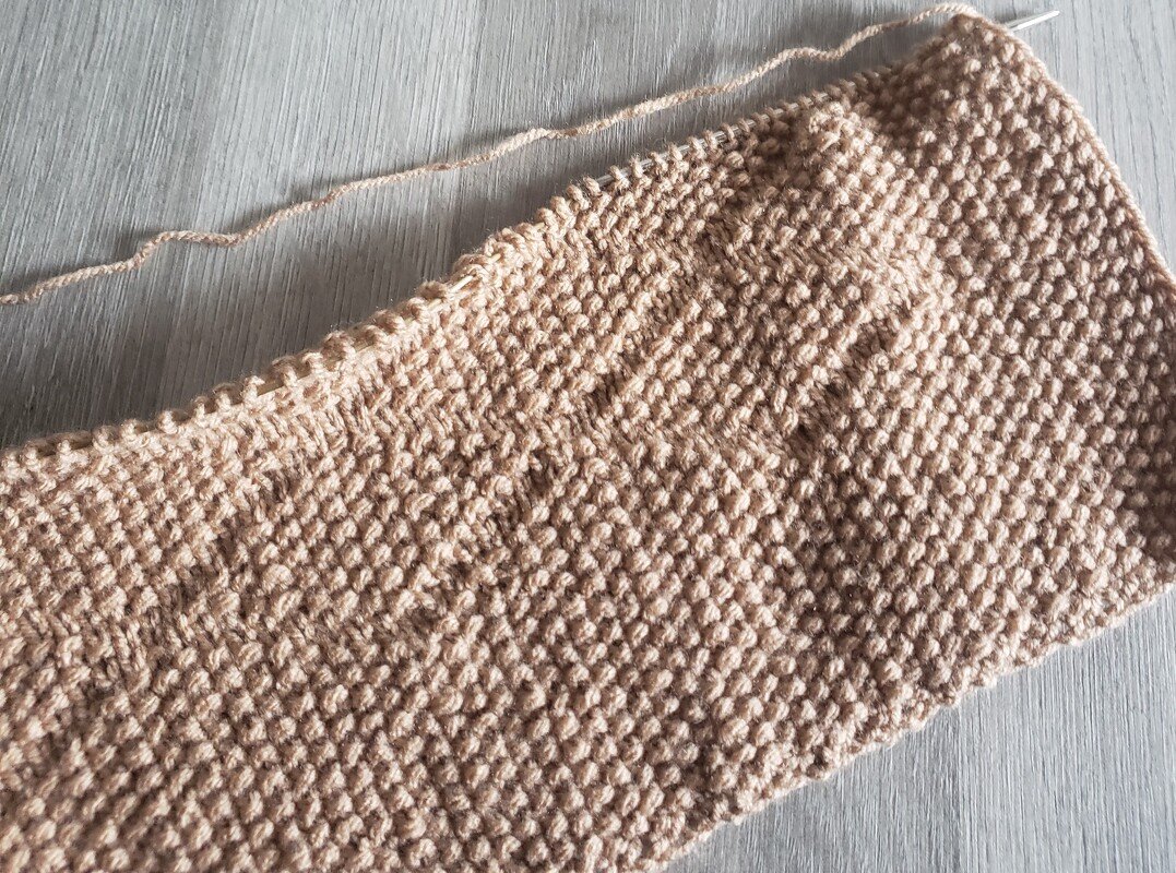 Strickanleitung Babydecke "Perlrauten" - Bild 6