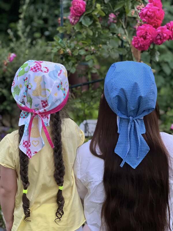 Schnittmuster und Anleitung für Bandana one size