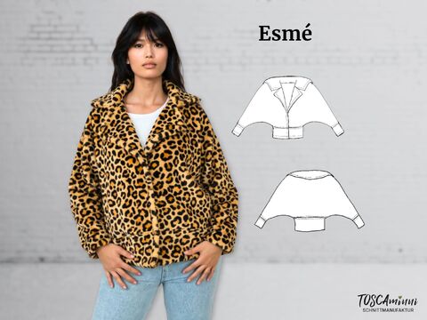 Schnittmuster Damen Jacke Esmé Gr. 34-54 Nähanleitung