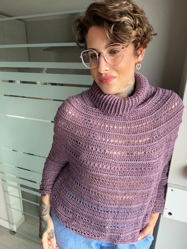 Häkelanleitung Rollkragenpulli "STELLA" - Bild 3