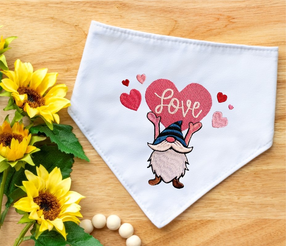 Stickdatei Love Gnom in 6 Größen, Maschinenstickdatei - Bild 8