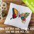 Stickdatei Schmetterling Blume in 6 Größen, Maschinenstickdatei