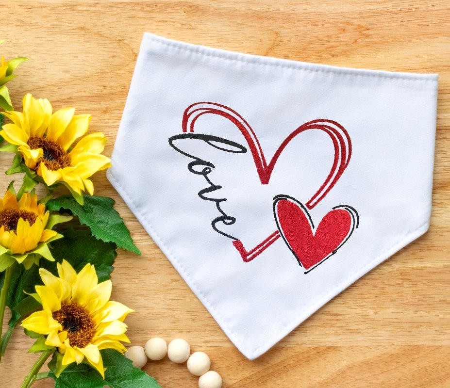 Stickdatei LOVE mit Herzen in 6 Größen, Maschinenstickdatei - Bild 6