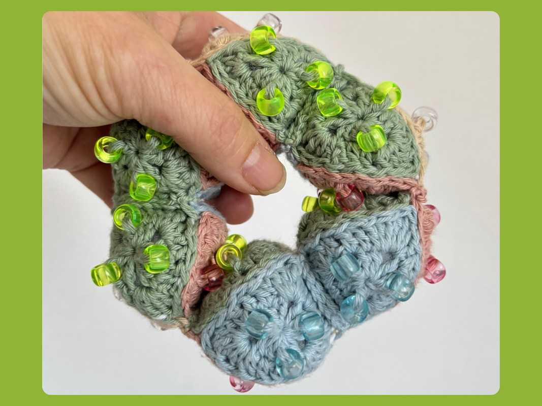 Beaded Crochet Fidget Pattern Flexagon, Fidget Toy, Nosew Endless Hexagon