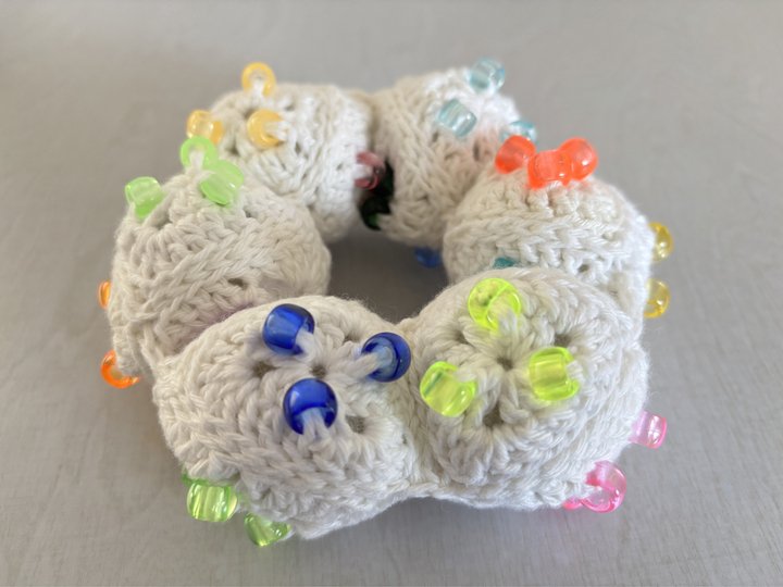 Flexagon Perlen, Häkelanleitung, Stress Spielzeug, Granny Square Spiezeug