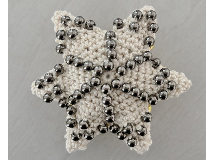Beaded Crochet Fidget Pattern, Star crochet pattern, Fidget Toy, No Sew