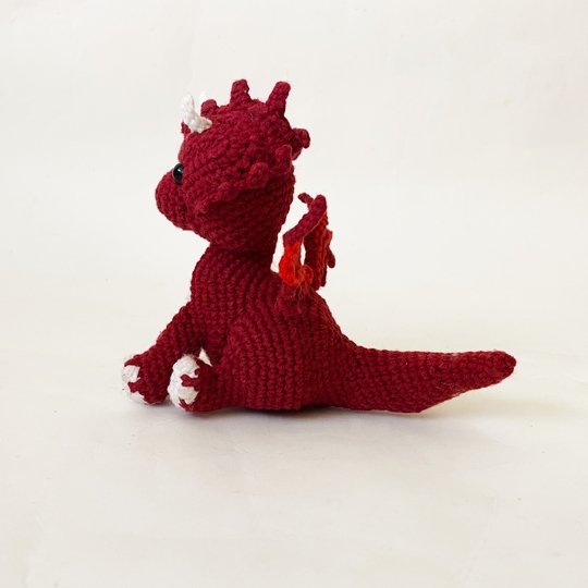 Baby Dragon. No Sew crochet pattern. Intermediate