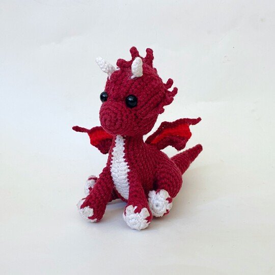 Baby Dragon. No Sew crochet pattern. Intermediate