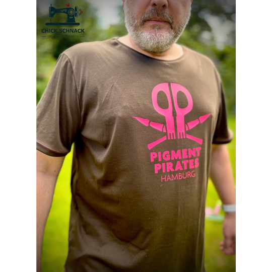 Schnittmuster Herren T Shirt PDF – Basicshirt nähen XS–XXXL