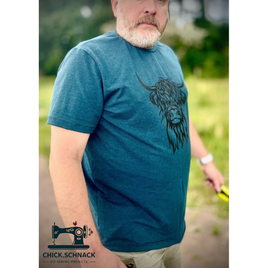 Schnittmuster Herren T Shirt PDF – Basicshirt nähen XS–XXXL