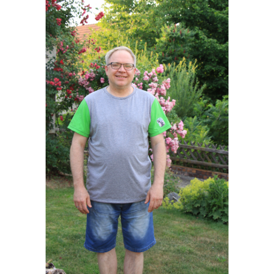 Schnittmuster Herren T Shirt PDF – Basicshirt nähen XS–XXXL