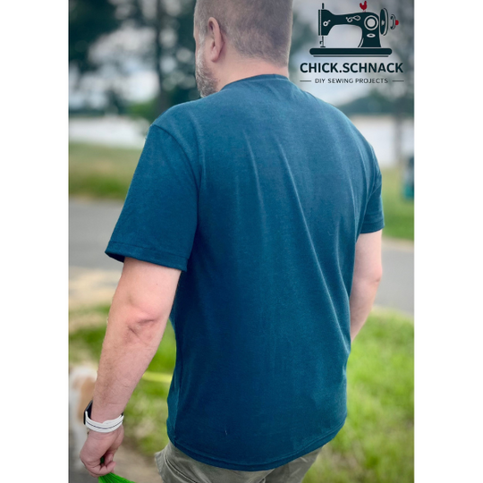 Schnittmuster Herren T Shirt PDF – Basicshirt nähen XS–XXXL