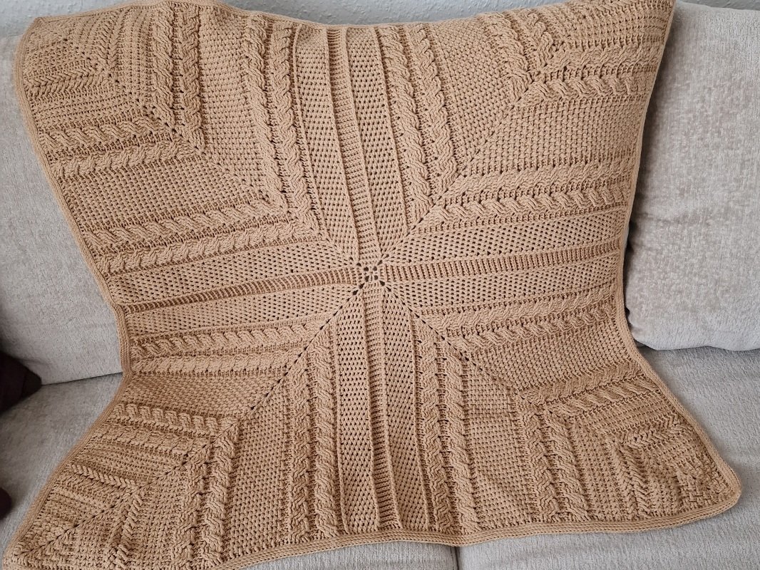 Häkelanleitung für die Decke/Babydecke "Big Squares" - Bild 2