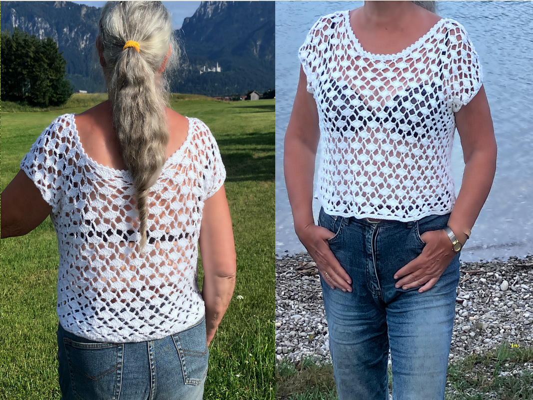 Luftig und leichtes Sommer-Shirt - Häkelanleitung