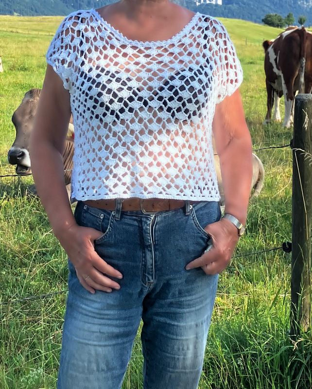 Luftig und leichtes Sommer-Shirt - Häkelanleitung - Bild 3