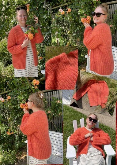 Verschlusslose Mohairjacke Daria 36/38 40/42 44/46