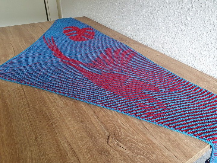 Ara, Schattenstricken, Illusionsstricken, Motivtuch