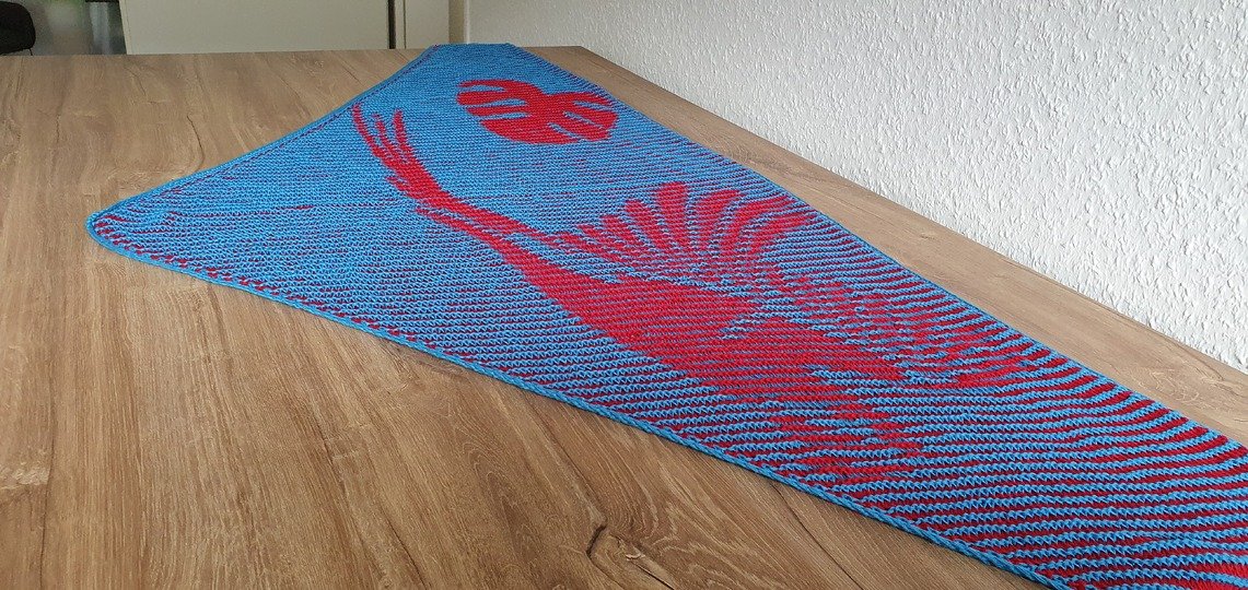 Ara, Schattenstricken, Illusionsstricken, Motivtuch