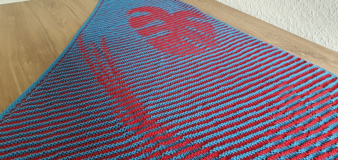 Ara, Schattenstricken, Illusionsstricken, Motivtuch