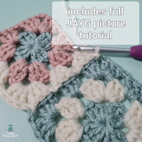 Soft Posy Baby Blanket Crochet Pattern (English)