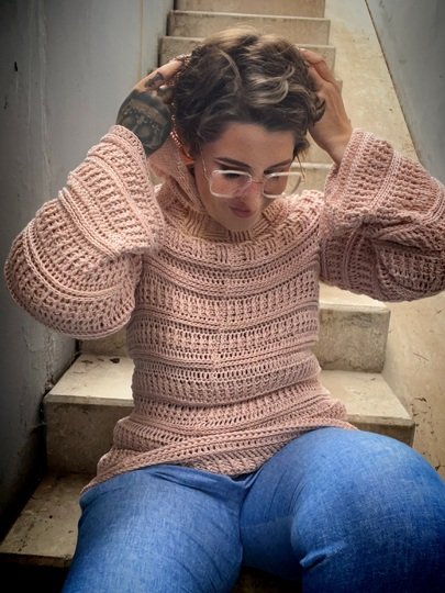 Häkelanleitung Hoodie "ROSEGOLD"