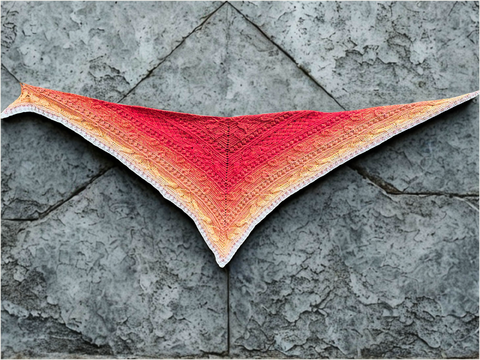 Häkelanleitung "Dreieckstuch Ignis" - Exklusives Design