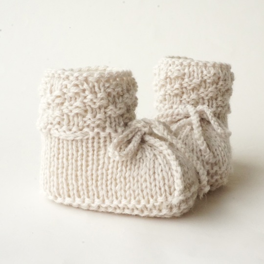 PDF Strickanleitung Babyschuhe gestrickt E-Book Stricken Strickschuhe Baby