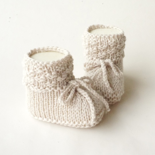 PDF Strickanleitung Babyschuhe gestrickt E-Book Stricken Strickschuhe Baby