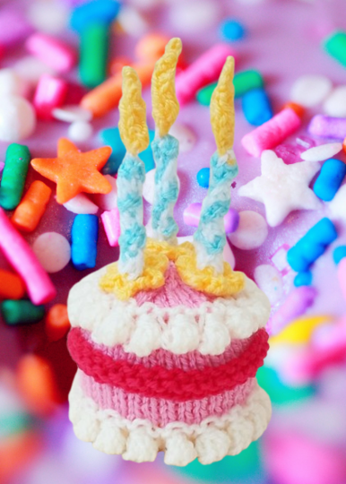 TeaCosyFolk's Happy Birthday Cake Chocolate Orange Cosy Knitting Pattern