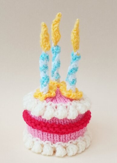 TeaCosyFolk's Happy Birthday Cake Chocolate Orange Cosy Knitting Pattern