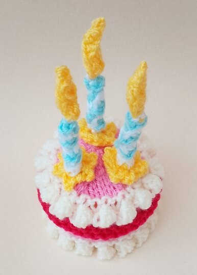 TeaCosyFolk's Happy Birthday Cake Chocolate Orange Cosy Knitting Pattern