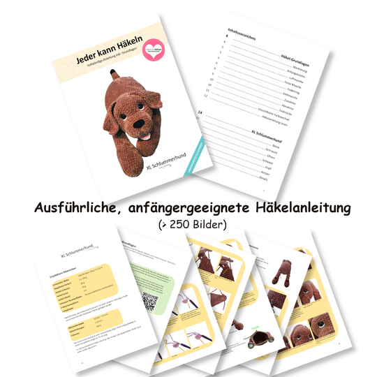 Häkelanleitung XL Schlummerhund