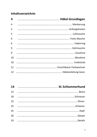 Häkelanleitung XL Schlummerhund