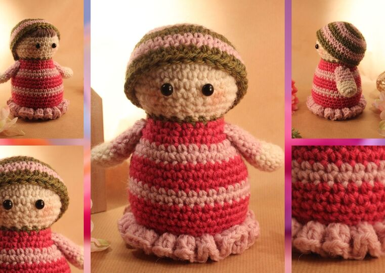 Häkelanleitung Amigurumi "KNUDDELPÜPPI"