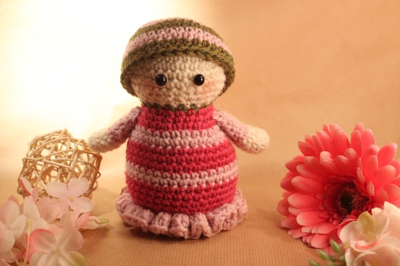 Häkelanleitung Amigurumi "KNUDDELPÜPPI"