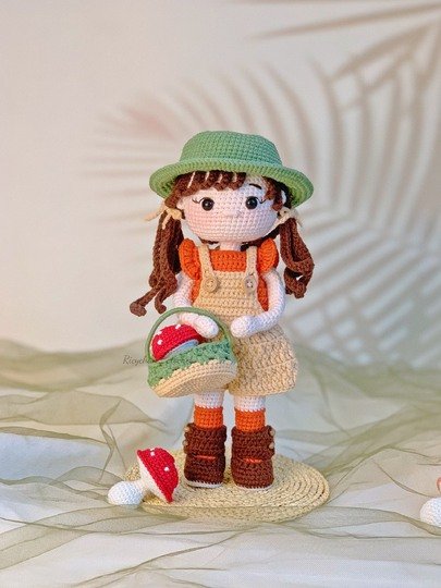 Crochet Doll Pattern (10inches doll) | Sunny the doll | Amigurumi Doll