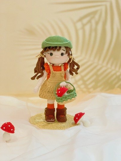 Crochet Doll Pattern (10inches doll) | Sunny the doll | Amigurumi Doll