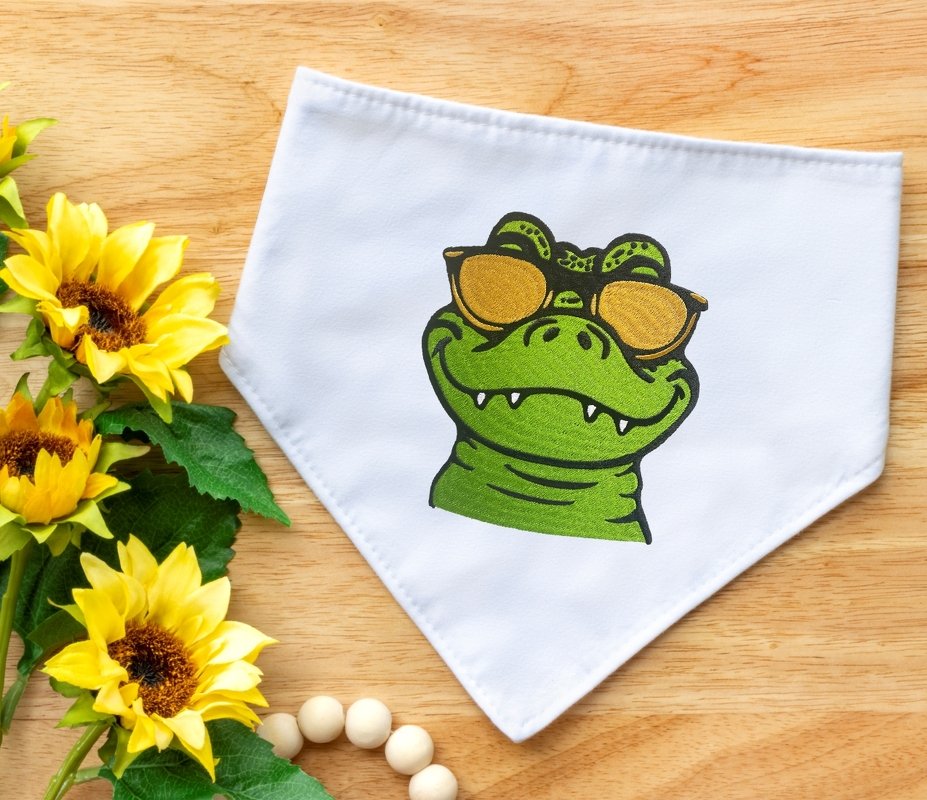 Stickdatei Krokodil in 5 Größen, Maschinenstickdatei - Bild 4