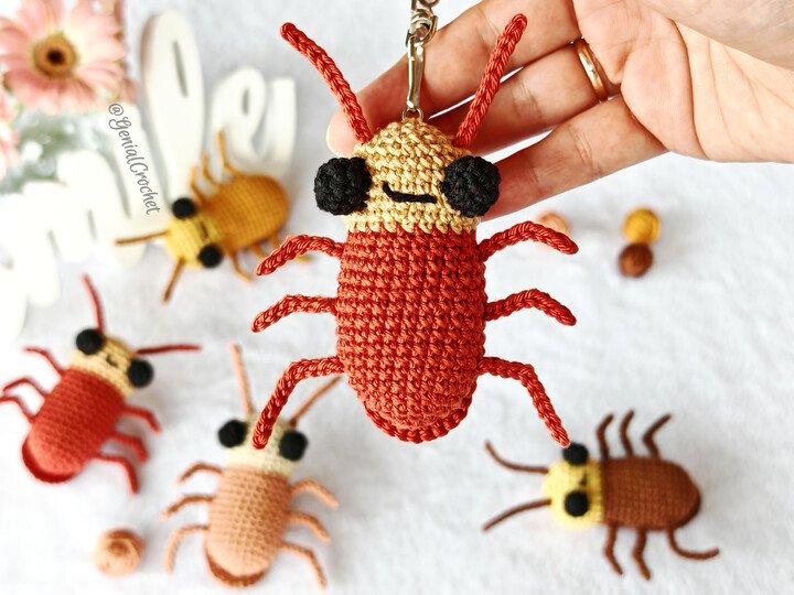Pesky Cockroach Amigurumi  — Easy Crochet Bug Pattern