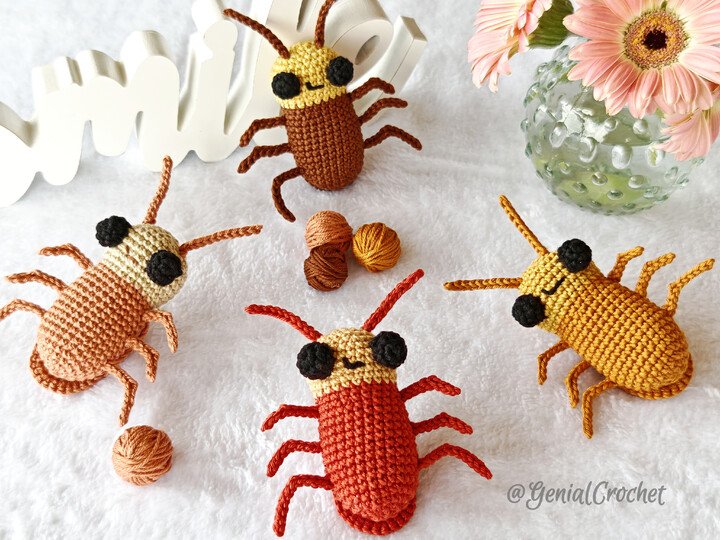 Pesky Cockroach Amigurumi  — Easy Crochet Bug Pattern