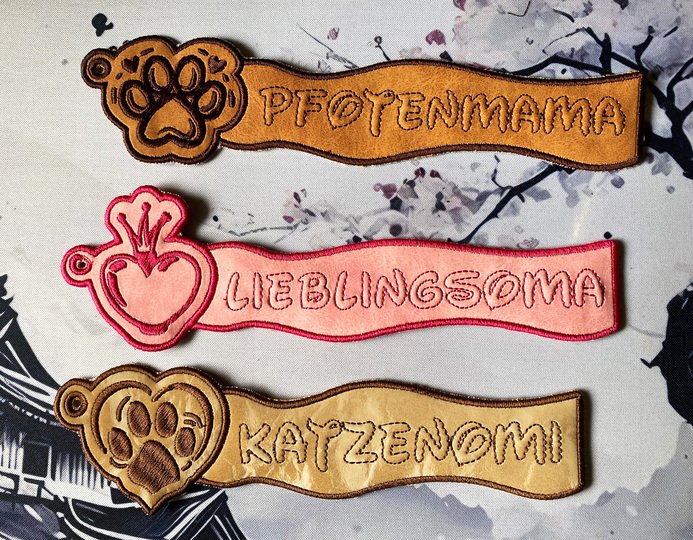 Stickdatei 3D-Anhänger LIEBLINGSMENSCH, Maschinenstickdatei