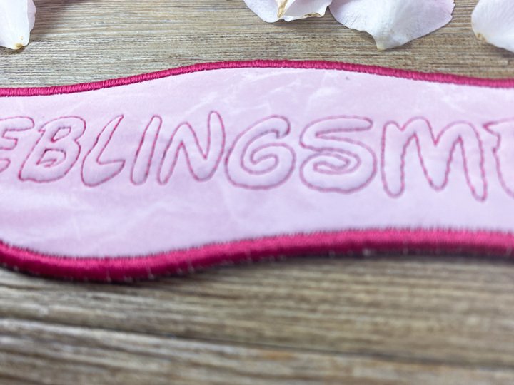 Stickdatei 3D-Anhänger LIEBLINGSMENSCH, Maschinenstickdatei