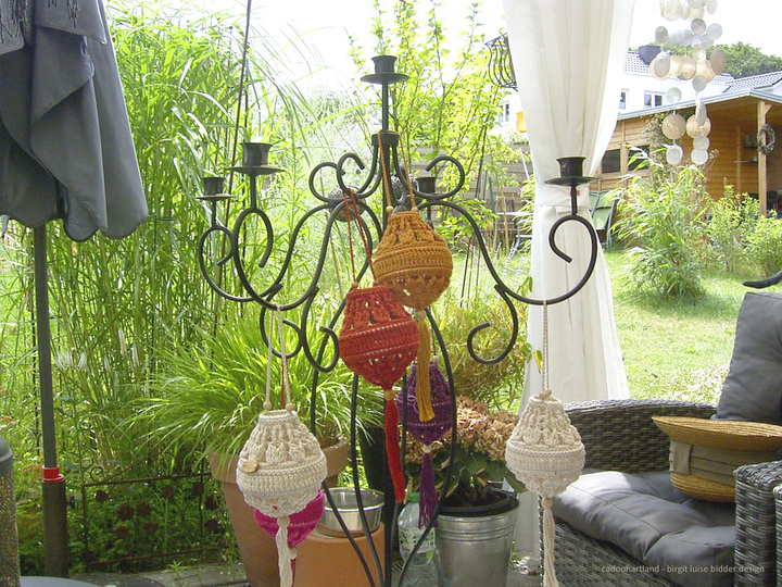 Milu - Mini lantern, lampion, light, crocheted lamp - CROCHET PATTERN