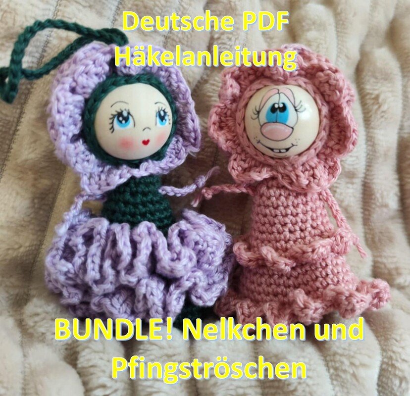 BUNDLE: Pfingströschen und Nelkchen Sorgenwürmchen Blumenwürmchen