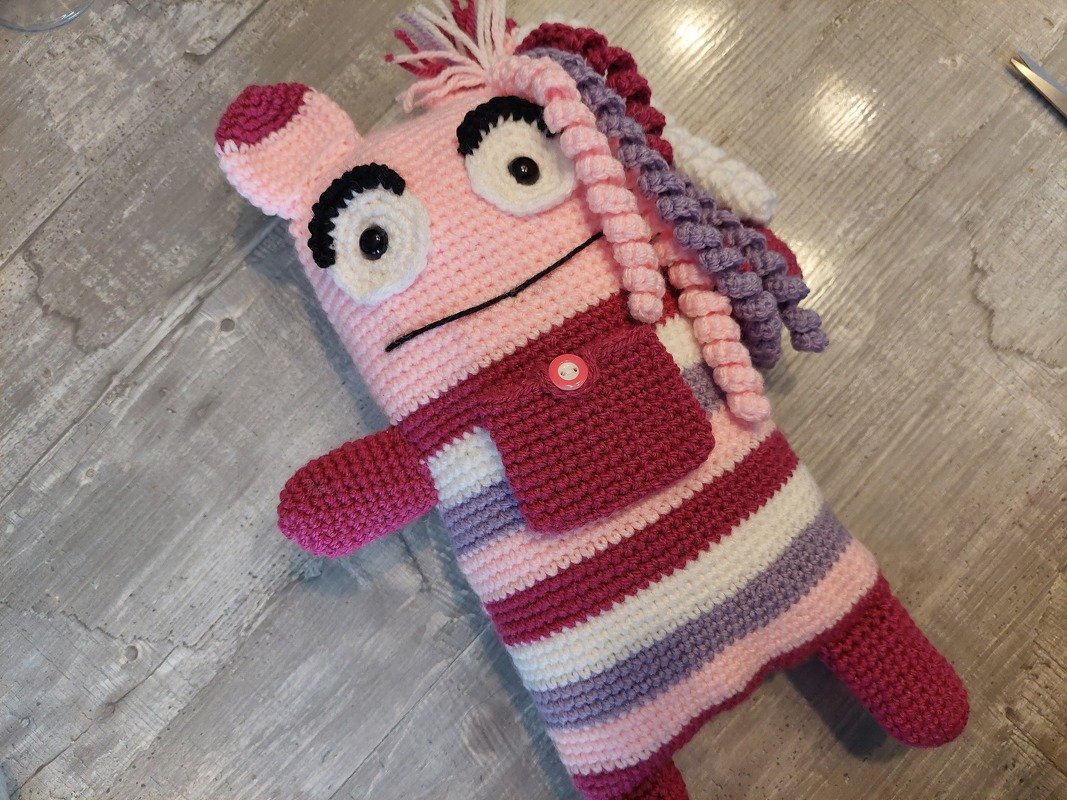 Häkelanleitung – kleine Monster Kummerfresser-Prinzessin - Bild 8