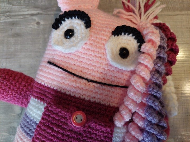 Häkelanleitung – kleine Sorgenmonster-Prinzessin