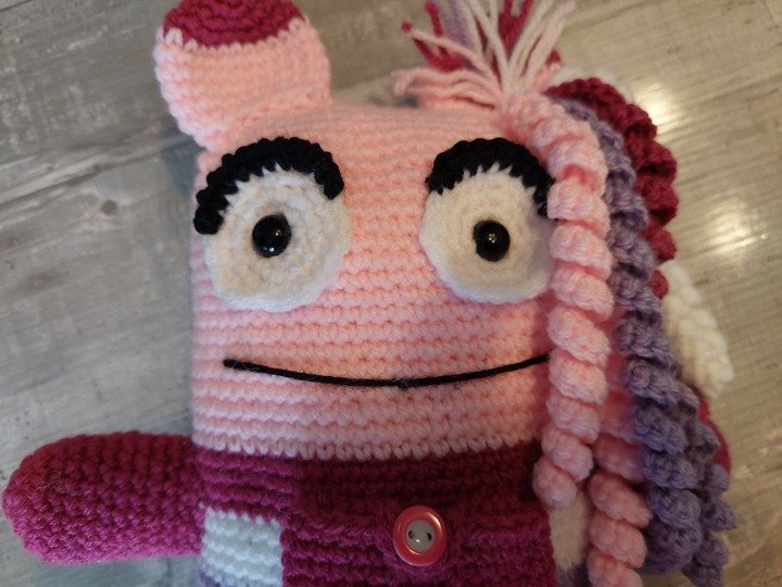 Häkelanleitung – kleine Sorgenmonster-Prinzessin