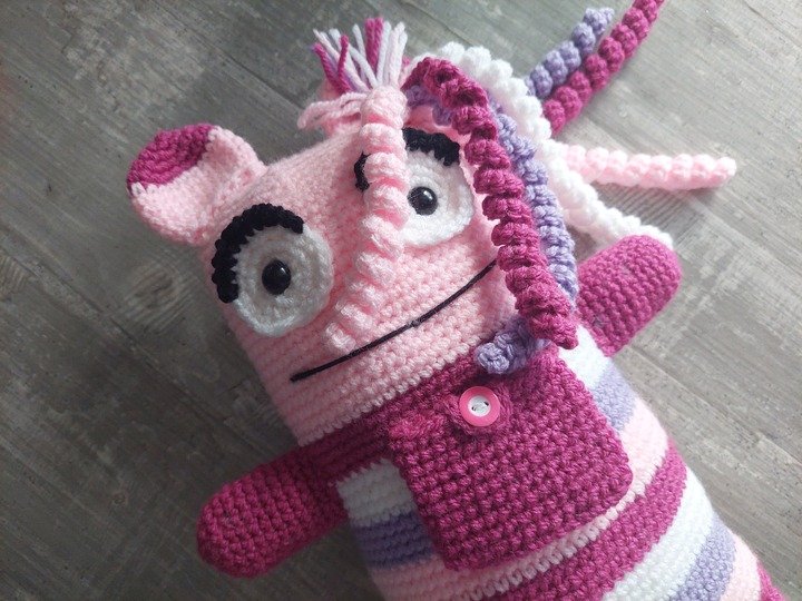 Häkelanleitung – kleine Sorgenmonster-Prinzessin