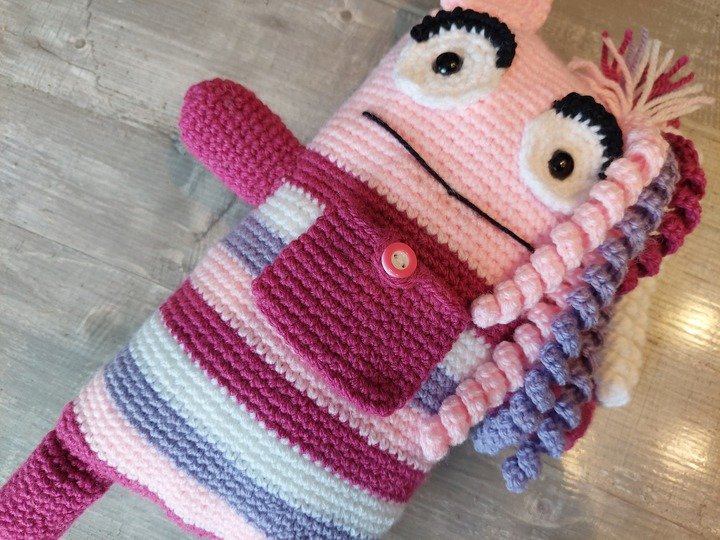 Häkelanleitung – kleine Sorgenmonster-Prinzessin